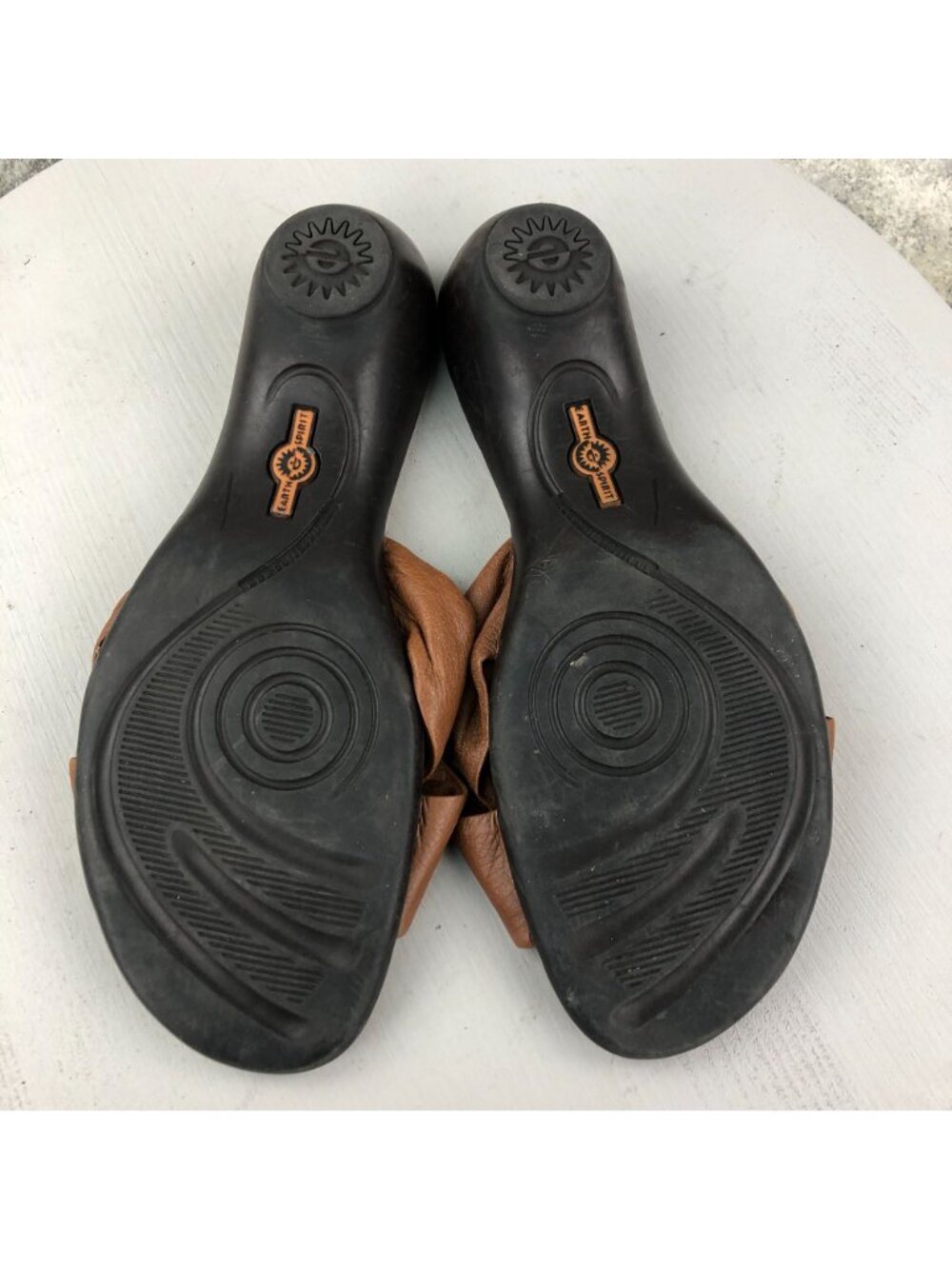 Earth Spirit Women's Size 11 Searcy Brown Leather Open Toe Slip On Sandals - Picture 10 of 12